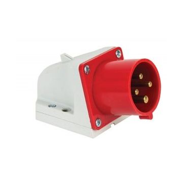 Mete Enerji 406311V 4x32A 3P+E 6h/50-60Hz 380-415 Watt IP44 Cee Norm Vida Bağlantılı Eğik Gövdeli Duvar Fişi