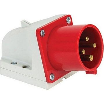 Mete Enerji 406311V 4x32A 3P+E 6h/50-60Hz 380-415 Watt IP44 Cee Norm Vida Bağlantılı Eğik Gövdeli Duvar Fişi