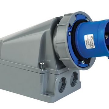 Mete Enerji 406316V 5x32A 3P+N+E 6h/50-60Hz 380-415 Watt IP67 Cee Norm Vida Bağlantılı Eğik Gövdeli Duvar Fişi