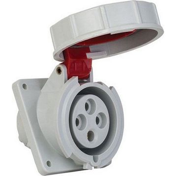 Mete Enerji T120141V 4x32A 3P+E 6h/50-60Hz 380-415V IP67 Cee Norm Vida Bağlantılı Eğik Makine Prizi