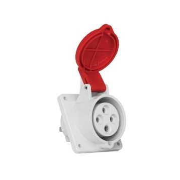 Mete Enerji T12764 4x32A 3P+E 6h/50-60Hz 380-415V IP44 Cee Norm Hızlı Bağlantılı Eğik Makine Prizi