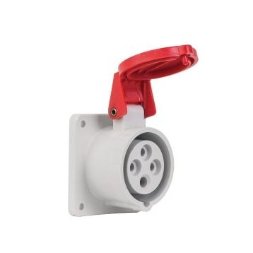 Mete Enerji T13693V 4x16A 3P+E 6h/50-60Hz 380-415V IP44 Cee Norm Vida Bağlantılı Düz Makine Prizi