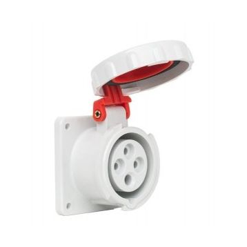Mete Enerji T13739V 4x32A 3P+E 6h/50-60Hz 380-415V IP67 Cee Norm Vida Bağlantılı Düz Makine Prizi