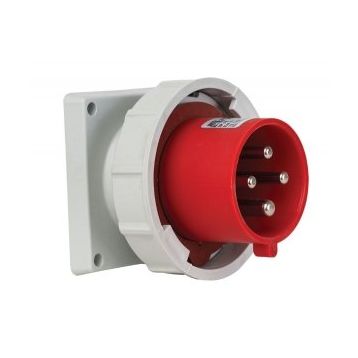 Mete Enerji T28167V 4x32A 3P+E 6h/50-60Hz 380-415 Watt IP67 Cee Norm Vida Bağlantılı Düz Makine Fişi