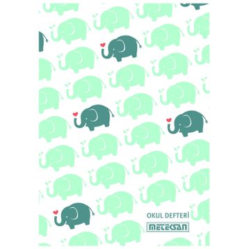 Meteksan Çizgili A5 Dikişli 80 Yaprak Defter