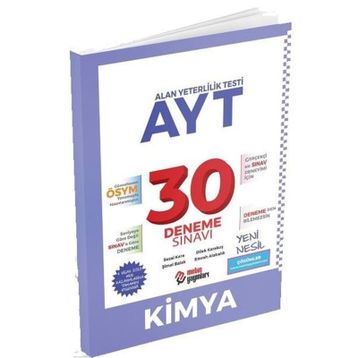 Metin Yayınları AYT Kimya 30 Deneme Sınavı