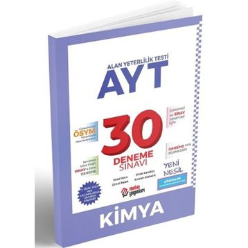 Metin Yayınları AYT Kimya 30 Deneme Sınavı