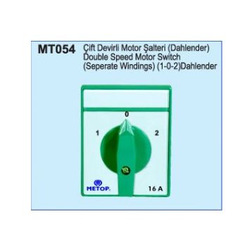 Metop MT054 25A Çift Devirli Motor Şalteri
