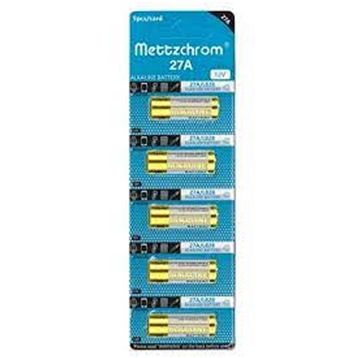 Mettzchrom 27A 12 V 50'li Oto ve Kapı Kumanda Alkalin Pil