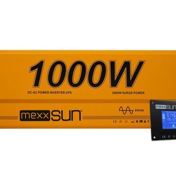 Mexxsun 12V 1000W Remote Ekran Tam Sinüs UPS