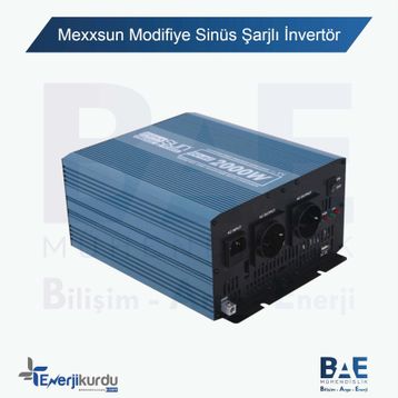 Mexxsun 12V 2000W Modifiye Sinüs Şarjlı İnvertör