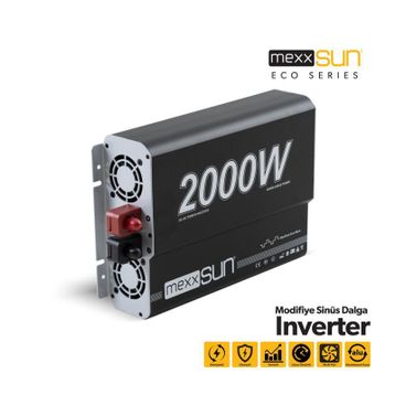 Mexxsun 12V 2000W Modifiye Sinüs Şarjlı İnvertör