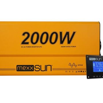 Mexxsun 12V 2000W Remote Ekran Tam Sinüs UPS