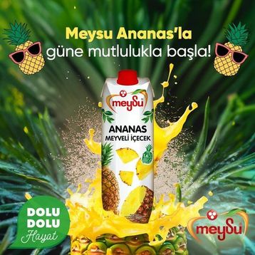 Meysu 1 lt Ananas Meyve Suyu