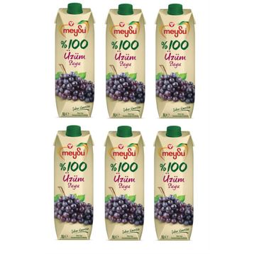 Meysu %100 1 lt Üzüm Suyu (6 adet)