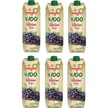 Meysu %100 1 lt Üzüm Suyu (6 adet)