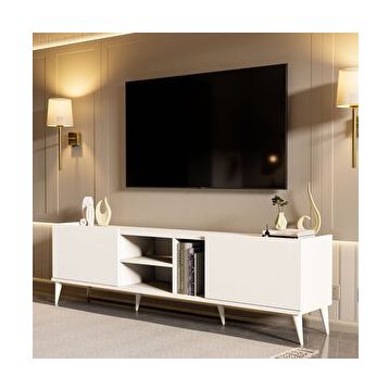 Mezza 1320 Elegante 180 cm Beyaz Tv Ünitesi