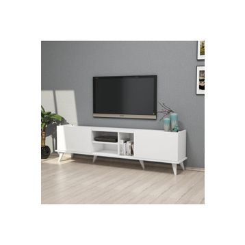 Mezza 1320 Elegante 180 cm Beyaz Tv Ünitesi