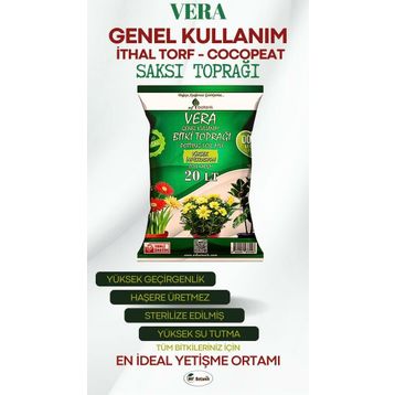 MF Botanik Vera Genel Kullanım 20 lt İthal Bitki Toprağı