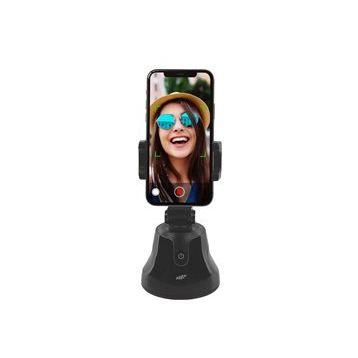 MF Product Fit N Joy 0547 Siyah 360 Derece Smart Gimbal Yüz Takip Telefon Tutucu