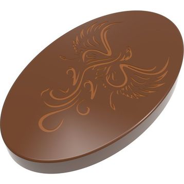 MFS 1089 Şeffaf Desenli Oval Madlen Çikolata Kalıbı