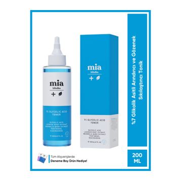 Mia Klinika 200 ml %7 Glikolik Asitli Arındırıcı ve Gözenek Sıkılaştırıcı Tonik
