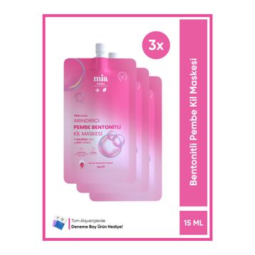 Mia Klinika Bentonitli Pembe 15 ml Kil Maskesi