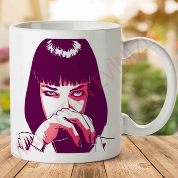 Mia Wallace Pulp Fiction Baskılı Kupa