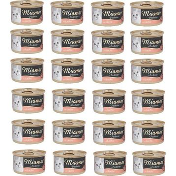 Miamor Pastete 24x85 gr Somonlu Tahılsız Kedi Konservesi