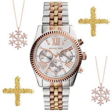 Michael Kors MK5735 Kadın Kol Saati + 925 Ayar Gümüş Kartanesi Kadın Kolye