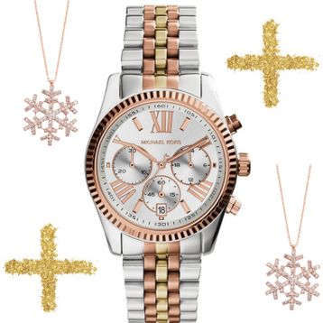 Michael Kors MK5735 Kadın Kol Saati + 925 Ayar Gümüş Kartanesi Kadın Kolye