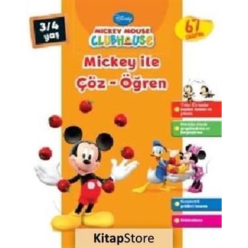 MICKEY İLE ÇÖZ ÖĞREN 3-4 YAŞ - KOLEKTIF