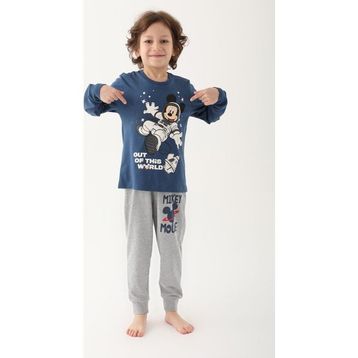 Mickey Mouse D4821-3 Koyu Indigo Erkek Çocuk Pijama