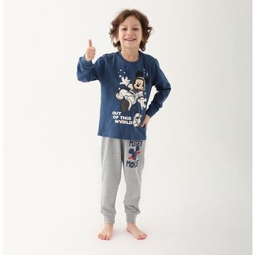 Mickey Mouse D4821-3 Koyu Indigo Erkek Çocuk Pijama