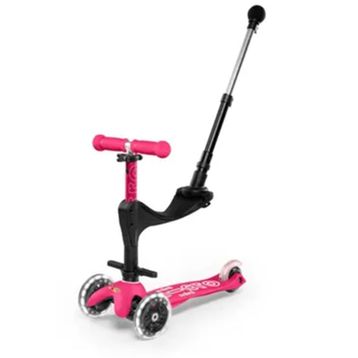 Micro Mini Micro 3in1 Deluxe Pembe 3 Tekerlekli Scooter