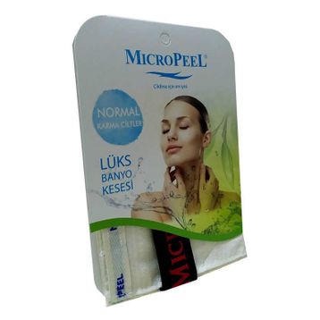 Micro Peel Beyaz Karma Cilt İçin Banyo Kesesi