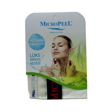 Micro Peel Beyaz Karma Cilt İçin Banyo Kesesi