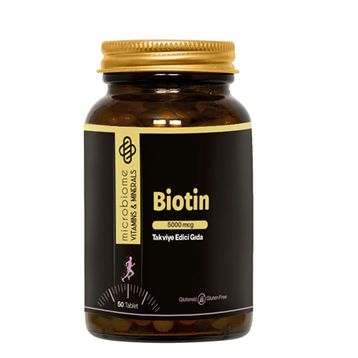 Microbiome Biotin 5000 mcg 50 Tablet