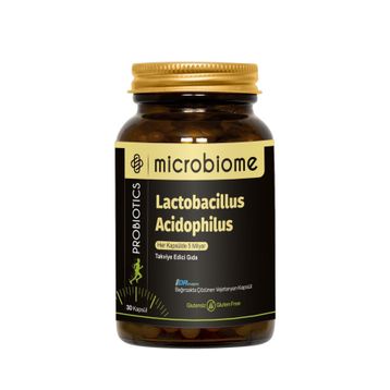 Microbiome Lactobacillus Acidophilus Probiyotik 30 Kapsül