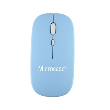Microcase AL2675 Mavi 1600 DPI Şarj Edilebilir 2.4 GHZ Çift Modlu Bluetooth Kablosuz Mouse
