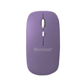 Microcase AL2675 Mor 1600 DPI Şarj Edilebilir 2.4 GHZ Çift Modlu Bluetooth Kablosuz Mouse