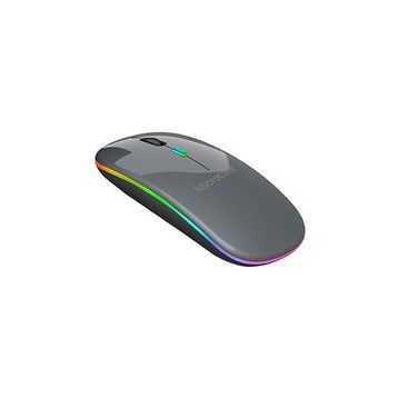 Microcase AL2767 Gri 1600 DPI Şarj Edilebilir 2.4 GHZ RGB Işık Çift Modlu Bluetooth Mouse
