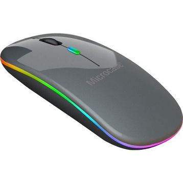 Microcase AL2767 Gri 1600 DPI Şarj Edilebilir 2.4 GHZ RGB Işık Çift Modlu Bluetooth Mouse
