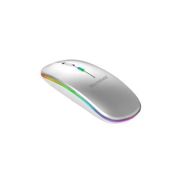 Microcase AL2767 Gümüş 1600 DPI Şarj Edilebilir 2.4 GHZ RGB Işık Çift Modlu Bluetooth Mouse