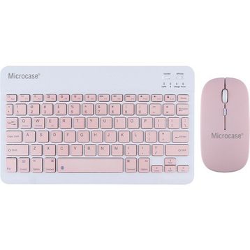 Microcase AL3476 Pembe TKL Kablosuz Klavye Mouse Seti