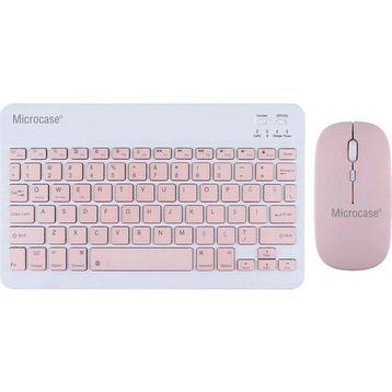 Microcase AL3476 Pembe TKL Kablosuz Klavye Mouse Seti