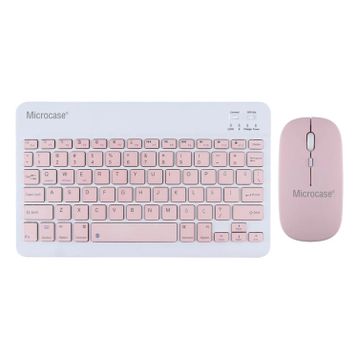 Microcase AL3476 Pembe TKL Kablosuz Klavye Mouse Seti