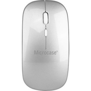 Microcase AL3761 Gümüş 1600 DPI Şarj Edilebilir 2.4 GHZ Çift Modlu Bluetooth Kablosuz Mouse