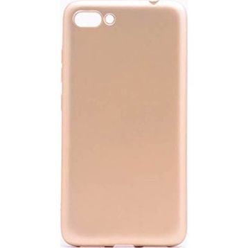 Microcase Asus Zenfone 4 ZE554KL Premium Silikon Tempered Cam + Ekran Koruyucu Altın Kılıf