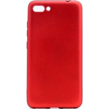 Microcase Asus Zenfone 4 ZE554KL Premium Silikon Tempered Cam + Ekran Koruyucu Kırmızı Kılıf